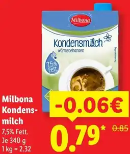 Lidl Milbona Kondensmilch Angebot
