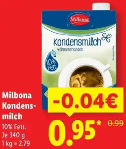 Lidl Milbona Kondensmilch Angebot