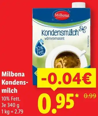 Lidl Milbona Kondensmilch Angebot