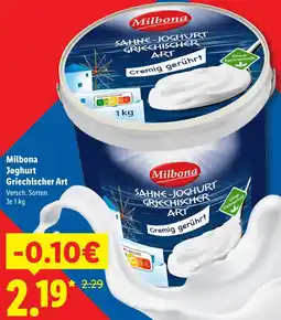 Lidl Milbona Joghurt Griechischer Art Angebot