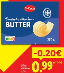 Lidl Milbona Deutsche Markenbutter Angebot