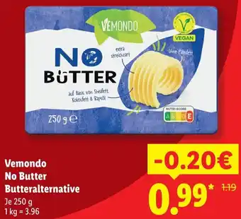 Lidl Vemondo No Butter Butteralternative Angebot