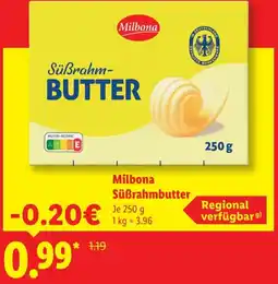 Lidl Milbona Süßrahmbutter Angebot