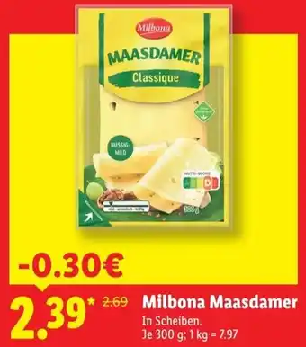 Lidl Milbona Maasdamer Angebot