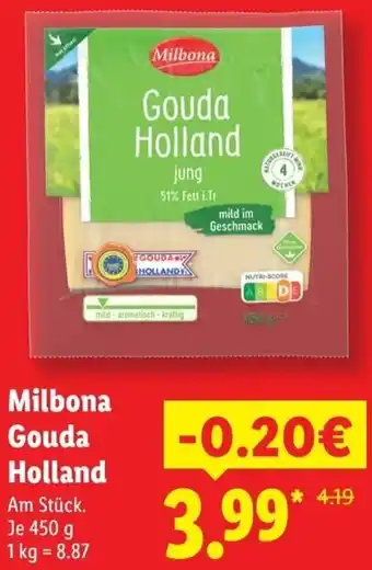 Lidl Milbona Gouda Holland Angebot