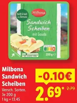 Lidl Milbona Sandwich Scheiben Angebot