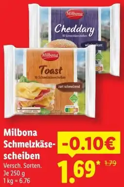 Lidl Milbona Schmelzkäsescheiben Angebot