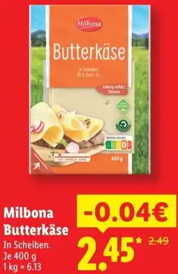 Lidl Milbona Butterkäse Angebot