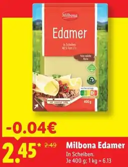 Lidl Milbona Edamer Angebot