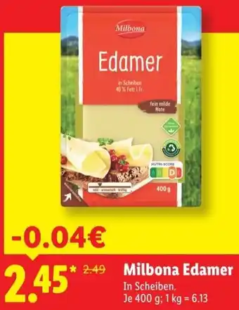 Lidl Milbona Edamer Angebot