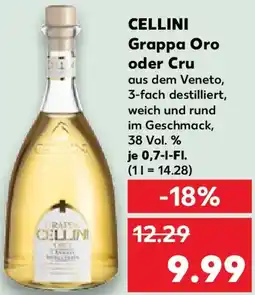 Kaufland CELLINI Grappa Oro oder Cru Angebot