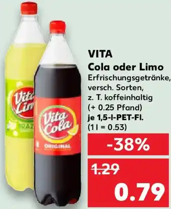 Kaufland VITA Cola oder Limo Angebot