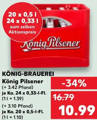 Kaufland KÖNIG-BRAUEREI König Pilsener Angebot