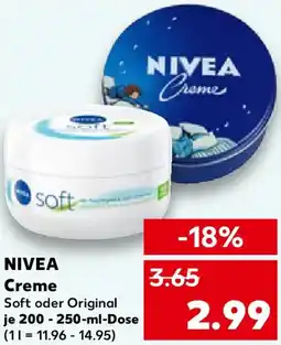 Kaufland NIVEA Creme Angebot