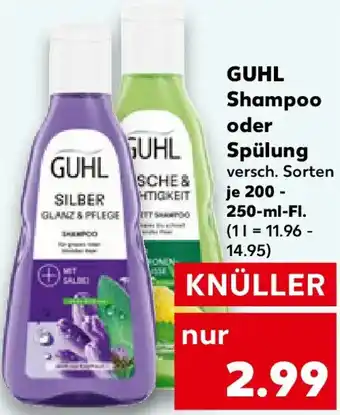 Kaufland GUHL Shampoo oder Spülung Angebot