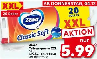 Kaufland ZEWA Toilettenpapier XXL Angebot