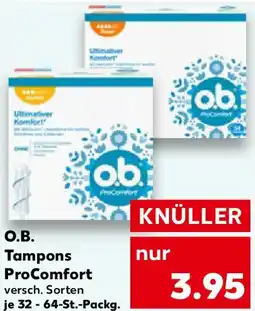 Kaufland O.B. Tampons ProComfort Angebot