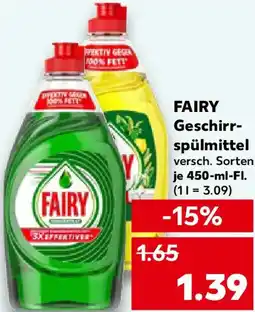 Kaufland FAIRY Geschirrspülmittel Angebot