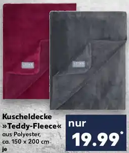 Kaufland Kuscheldecke Teddy-Fleece Angebot