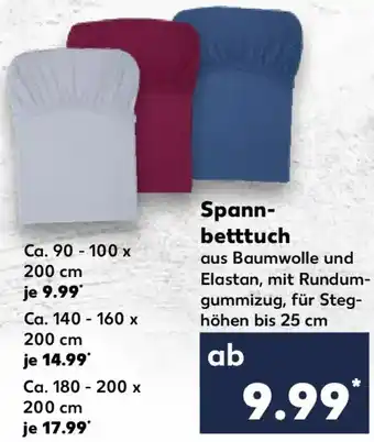 Kaufland Spannbetttuch Angebot