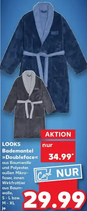 Kaufland LOOKS Bademantel Doubleface Angebot