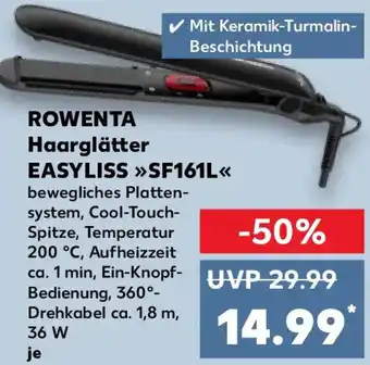 Kaufland ROWENTA Haarglätter EASYLISS SF161L Angebot