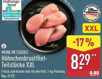Aldi Nord MEINE METZGEREI Hähnchenbrustfilet Teilstücke XXL Angebot