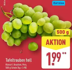Aldi Nord Tafeltrauben hell Angebot