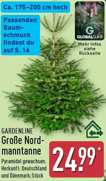 Aldi Nord GARDENLINE Große Nordmanntanne Angebot