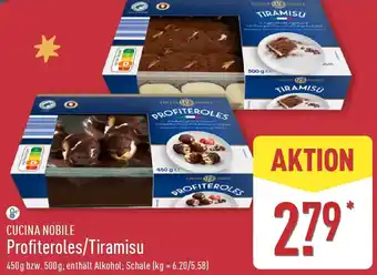Aldi Nord CUCINA NOBILE Profiteroles/Tiramisu Angebot