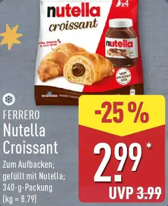 Aldi Nord FERRERO Nutella Croissant Angebot