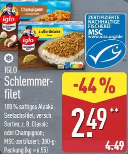Aldi Nord IGLO Schlemmerfilet Angebot