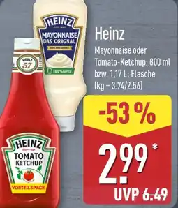 Aldi Nord Heinz Mayonnaise oder Tomato-Ketchup Angebot