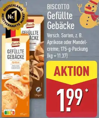 Aldi Nord BISCOTTO Gefüllte Gebäcke Angebot