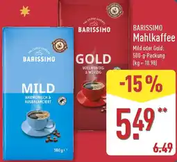 Aldi Nord BARISSIMO Mahlkaffee Angebot
