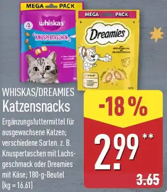 Aldi Nord WHISKAS/DREAMIES Katzensnacks Angebot