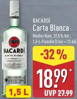 Aldi Nord BACARDÍ Carta Blanca Angebot