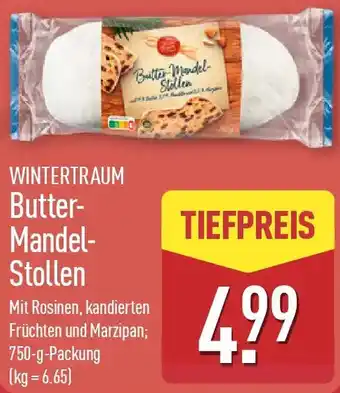 Aldi Nord WINTERTRAUM Butter Mandel Stollen Angebot
