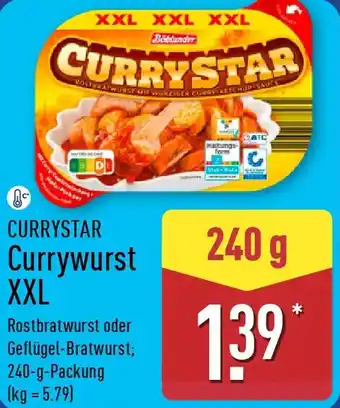 Aldi Nord CURRYSTAR Currywurst XXL Angebot