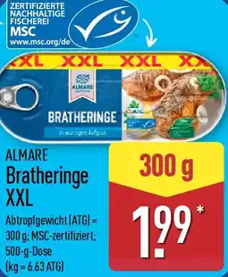 Aldi Nord ALMARE Bratheringe XXL Angebot
