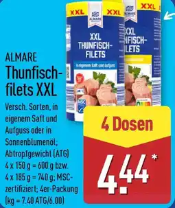 Aldi Nord ALMARE Thunfischfilets XXL Angebot
