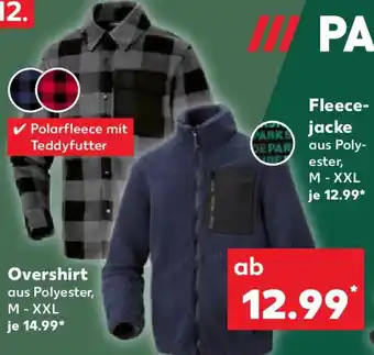 Kaufland Fleecejacke oder Overshirt Angebot