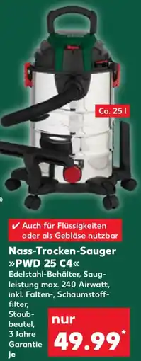 Kaufland PARKSIDE Nass Trocken Sauger PWD 25 C4 Angebot