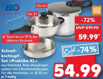 Kaufland ELO Schnellkochtopf Set Praktika XL Angebot