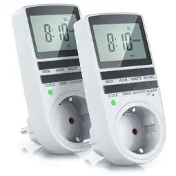 Netto Marken-Discount BEARWARE 2x Zeitschaltuhr LCD-Display / 3680W / 10 konfigurierbare Programme Angebot