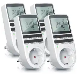 Netto Marken-Discount BEARWARE 4x Zeitschaltuhr LCD-Display / 3680W / 10 konfigurierbare Programme Angebot
