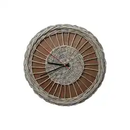 Netto Marken-Discount holz4home Rattan-Wanduhr ?Weave? Angebot