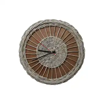 Netto Marken-Discount holz4home Rattan-Wanduhr ?Weave? Angebot