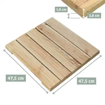 Netto Marken-Discount holz4home Holzfliese aus Kiefernholz 47.5 x 47.5 cm Angebot