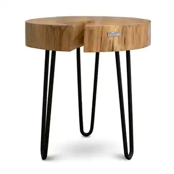 Netto Marken-Discount holz4home Couchtisch aus einer Baumscheibe Eiche M Angebot